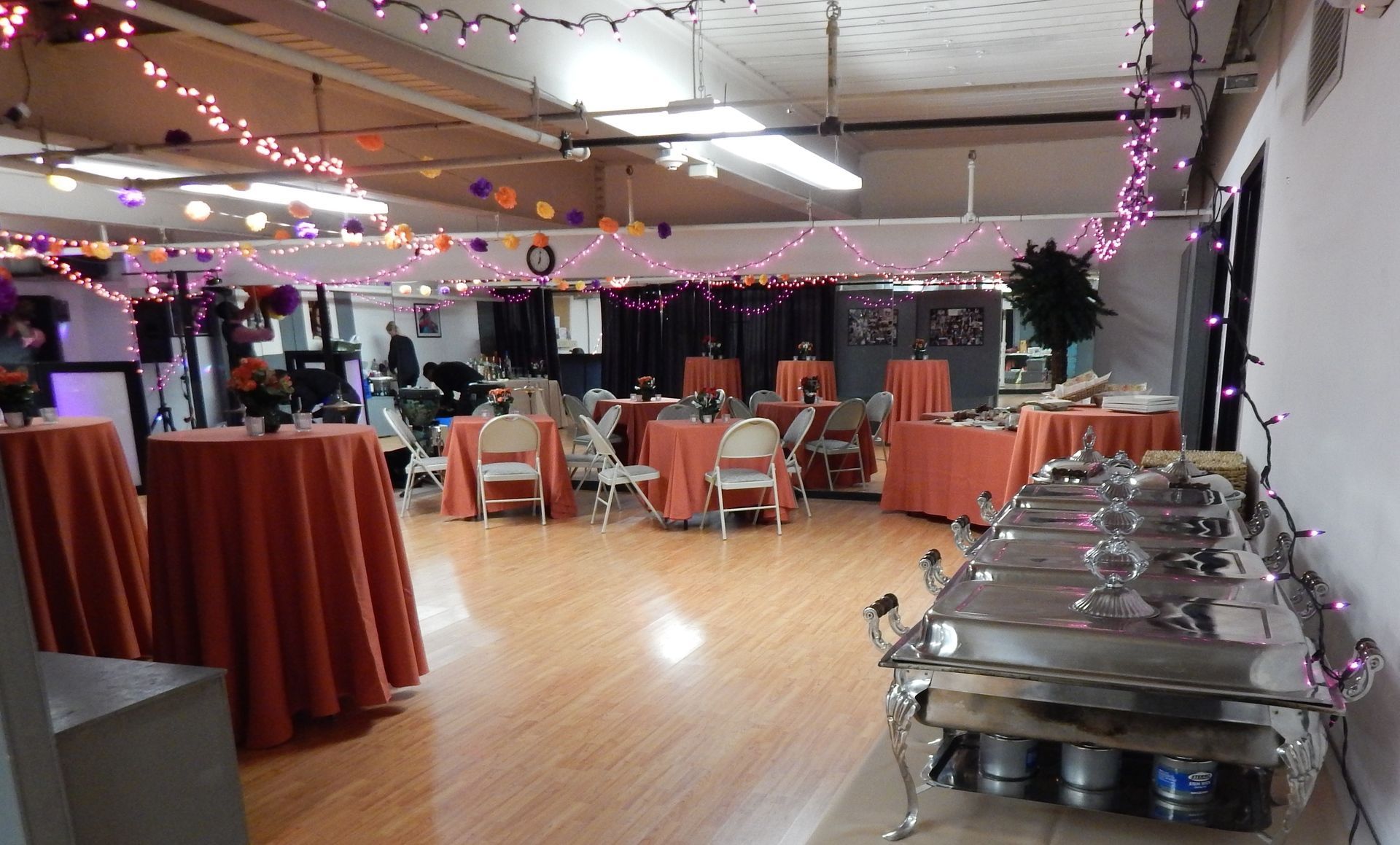 Party on sale room rentals